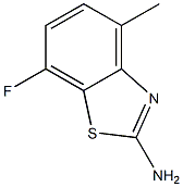 7-fluoro-4-methyl-1,3-benzothiazol-2-amine 化学構造式