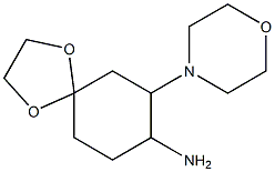 7-morpholin-4-yl-1,4-dioxaspiro[4.5]dec-8-ylamine Struktur