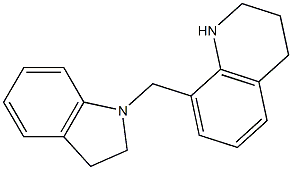 8-(2,3-dihydro-1H-indol-1-ylmethyl)-1,2,3,4-tetrahydroquinoline,,结构式