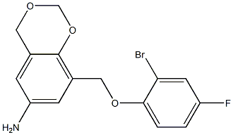 8-(2-bromo-4-fluorophenoxymethyl)-2,4-dihydro-1,3-benzodioxin-6-amine