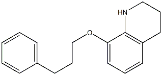 8-(3-phenylpropoxy)-1,2,3,4-tetrahydroquinoline Struktur