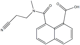 8-[(2-cyanoethyl)(methyl)carbamoyl]naphthalene-1-carboxylic acid Structure