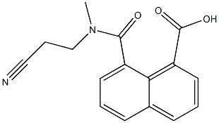 8-[(2-cyanoethyl)(methyl)carbamoyl]naphthalene-1-carboxylic acid|