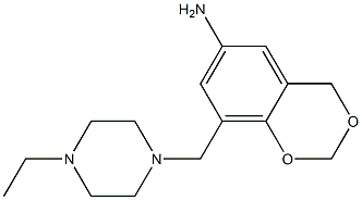 8-[(4-ethylpiperazin-1-yl)methyl]-2,4-dihydro-1,3-benzodioxin-6-amine Structure