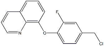 8-[4-(chloromethyl)-2-fluorophenoxy]quinoline Structure