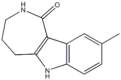 9-methyl-1H,2H,3H,4H,5H,6H-azepino[4,3-b]indol-1-one Structure