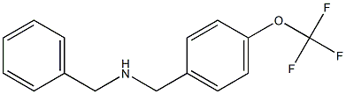 benzyl({[4-(trifluoromethoxy)phenyl]methyl})amine 化学構造式