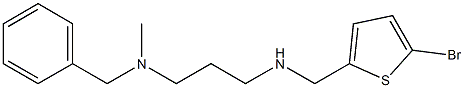 benzyl(3-{[(5-bromothiophen-2-yl)methyl]amino}propyl)methylamine 化学構造式