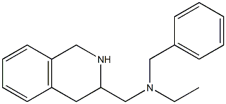 benzyl(ethyl)(1,2,3,4-tetrahydroisoquinolin-3-ylmethyl)amine 化学構造式