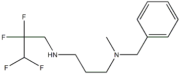 benzyl(methyl){3-[(2,2,3,3-tetrafluoropropyl)amino]propyl}amine 化学構造式