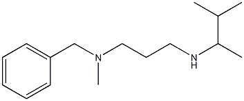 benzyl(methyl){3-[(3-methylbutan-2-yl)amino]propyl}amine,,结构式