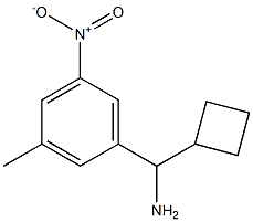 cyclobutyl(3-methyl-5-nitrophenyl)methanamine Structure