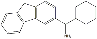 cyclohexyl(9H-fluoren-3-yl)methanamine 化学構造式