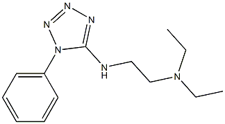 diethyl({2-[(1-phenyl-1H-1,2,3,4-tetrazol-5-yl)amino]ethyl})amine,,结构式