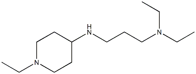 diethyl({3-[(1-ethylpiperidin-4-yl)amino]propyl})amine 化学構造式