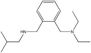 diethyl[(2-{[(2-methylpropyl)amino]methyl}phenyl)methyl]amine Structure