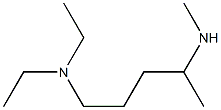 diethyl[4-(methylamino)pentyl]amine,,结构式