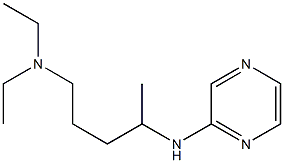 diethyl[4-(pyrazin-2-ylamino)pentyl]amine 化学構造式