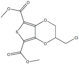 dimethyl 2-(chloromethyl)-2,3-dihydrothieno[3,4-b][1,4]dioxine-5,7-dicarboxylate Structure