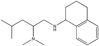 dimethyl[4-methyl-1-(1,2,3,4-tetrahydronaphthalen-1-ylamino)pentan-2-yl]amine Structure