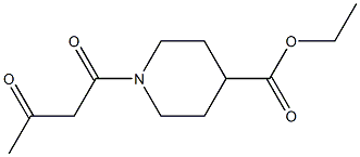 ethyl 1-(3-oxobutanoyl)piperidine-4-carboxylate Structure