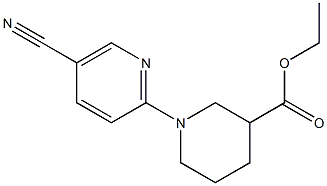 ethyl 1-(5-cyanopyridin-2-yl)piperidine-3-carboxylate Structure