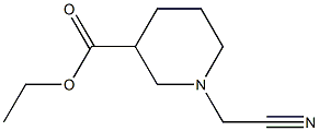 ethyl 1-(cyanomethyl)piperidine-3-carboxylate 化学構造式