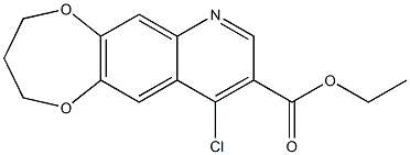 ethyl 10-chloro-2H,3H,4H-[1,4]dioxepino[2,3-g]quinoline-9-carboxylate Structure