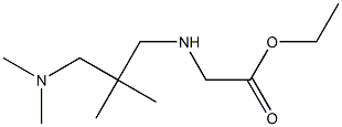 ethyl 2-({2-[(dimethylamino)methyl]-2-methylpropyl}amino)acetate Structure