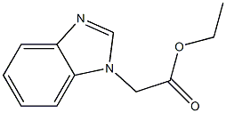 ethyl 2-(1H-1,3-benzodiazol-1-yl)acetate,,结构式