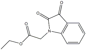 ethyl 2-(2,3-dioxo-2,3-dihydro-1H-indol-1-yl)acetate 化学構造式