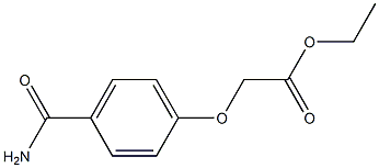 ethyl 2-(4-carbamoylphenoxy)acetate Struktur