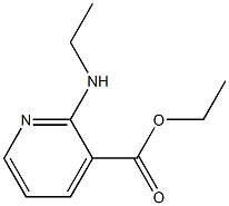 ethyl 2-(ethylamino)pyridine-3-carboxylate 化学構造式