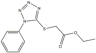ethyl 2-[(1-phenyl-1H-1,2,3,4-tetrazol-5-yl)sulfanyl]acetate 结构式