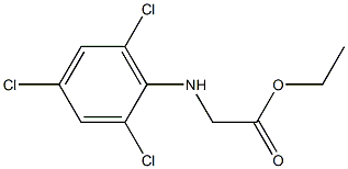 ethyl 2-[(2,4,6-trichlorophenyl)amino]acetate Structure