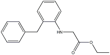 ethyl 2-[(2-benzylphenyl)amino]acetate Structure