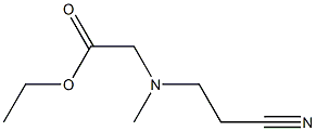 ethyl 2-[(2-cyanoethyl)(methyl)amino]acetate,,结构式