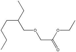 ethyl 2-[(2-ethylhexyl)oxy]acetate 化学構造式