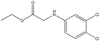 ethyl 2-[(3,4-dichlorophenyl)amino]acetate Structure
