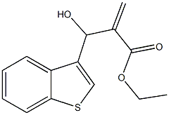 ethyl 2-[1-benzothiophen-3-yl(hydroxy)methyl]prop-2-enoate,,结构式