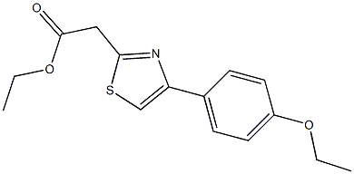 ethyl 2-[4-(4-ethoxyphenyl)-1,3-thiazol-2-yl]acetate Struktur