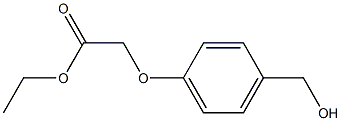 ethyl 2-[4-(hydroxymethyl)phenoxy]acetate 化学構造式