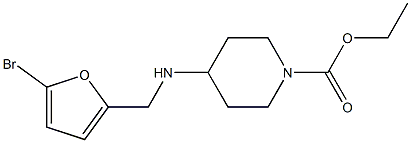 ethyl 4-{[(5-bromofuran-2-yl)methyl]amino}piperidine-1-carboxylate Structure