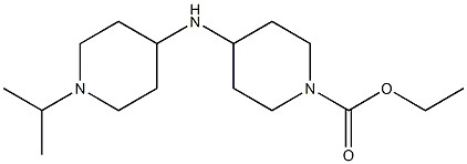 ethyl 4-{[1-(propan-2-yl)piperidin-4-yl]amino}piperidine-1-carboxylate Structure