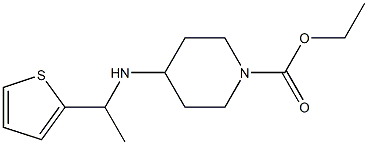 ethyl 4-{[1-(thiophen-2-yl)ethyl]amino}piperidine-1-carboxylate 结构式