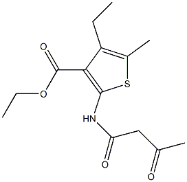 ethyl 4-ethyl-5-methyl-2-(3-oxobutanamido)thiophene-3-carboxylate|