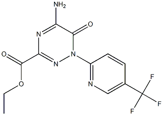 ethyl 5-amino-6-oxo-1-[5-(trifluoromethyl)pyridin-2-yl]-1,6-dihydro-1,2,4-triazine-3-carboxylate Structure