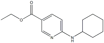 ethyl 6-(cyclohexylamino)pyridine-3-carboxylate 化学構造式
