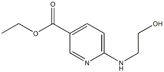 ethyl 6-[(2-hydroxyethyl)amino]pyridine-3-carboxylate Structure