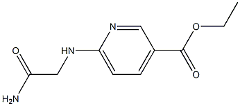 ethyl 6-[(carbamoylmethyl)amino]pyridine-3-carboxylate Structure